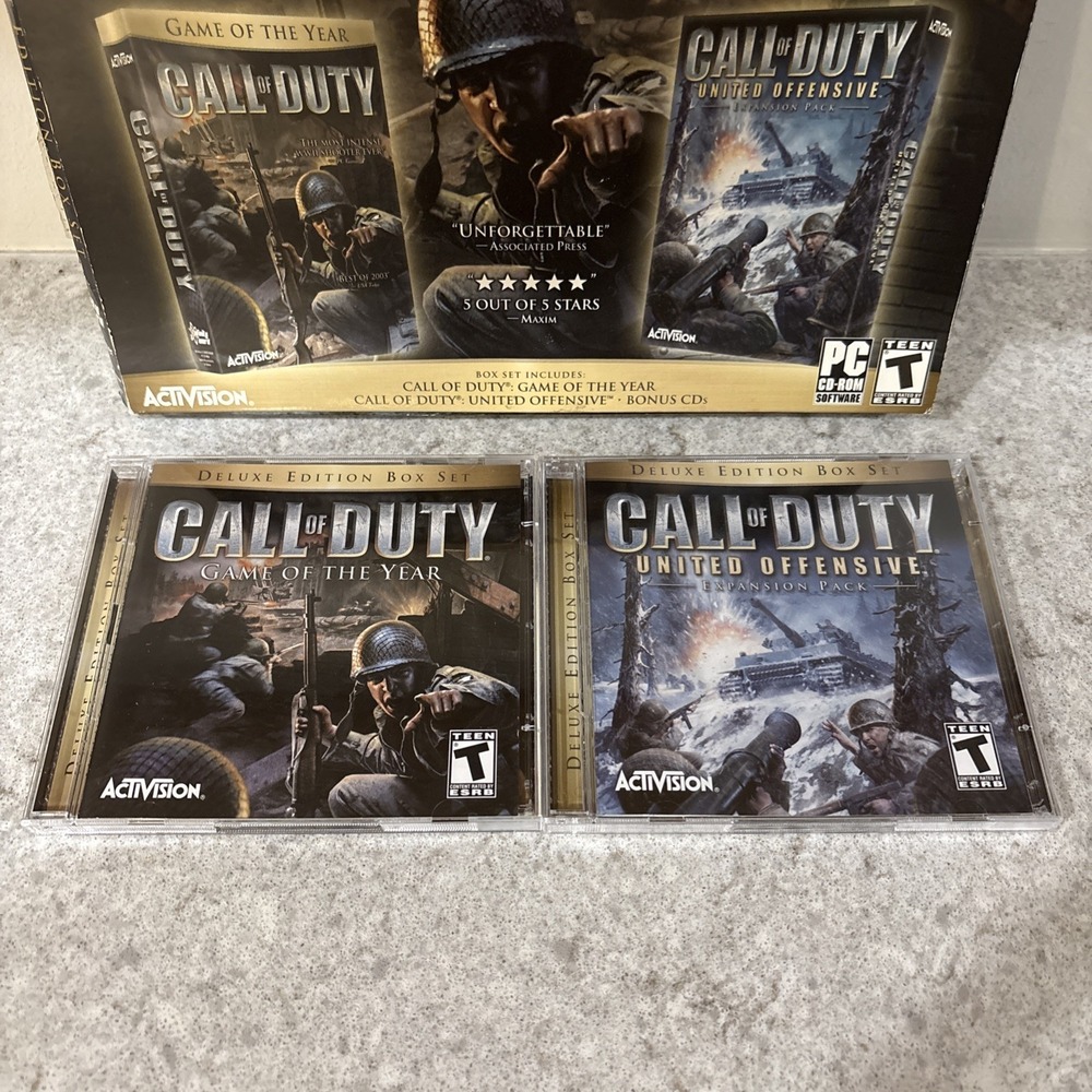 Call of Duty Deluxe Edition Game Of The Year & United Offensive* Box Set - Picture 12 of 14